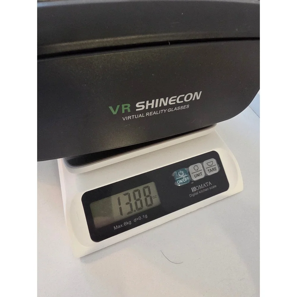 VR Shinecon Virtual Reality Glasses Black VR Headset with Bluetooth Remote